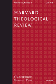 Harvard Theological Review Volume 112 - Issue 2 -