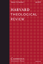 Harvard Theological Review Volume 112 - Issue 3 -