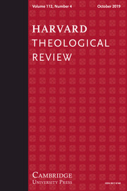 Harvard Theological Review Volume 112 - Issue 4 -