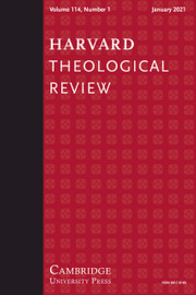 Harvard Theological Review Volume 114 - Issue 1 -