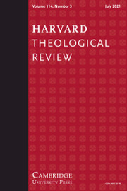 Harvard Theological Review Volume 114 - Issue 3 -