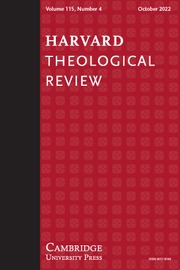 Harvard Theological Review Volume 115 - Issue 4 -