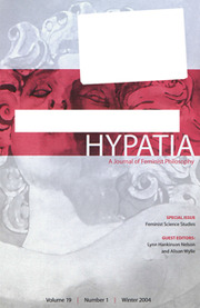 Hypatia Volume 19 - Issue 1 -  Special Issue: Feminist Science Studies