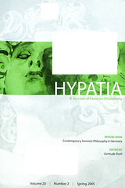 Hypatia Volume 20 - Issue 2 -  Special Issue: Contemporary Feminist Philosophy in German