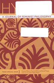 Hypatia Volume 25 - Issue 1 -  Special Issue: FEAST I: Current Work in Feminist Ethics and Social Theory