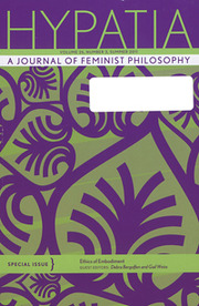 Hypatia Volume 26 - Issue 3 -  Special Issue: Ethics of Embodiment