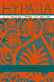 Hypatia Volume 32 - Issue 3 -  Special Issue: Contested Terrains: Women of Color and Third World Women, Feminisms, and Geopolitics