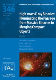 Proceedings of the International Astronomical Union Volume 14 - SymposiumS346 -  High-mass X-ray Binaries: Illuminating the Passage from Massive Binaries to Merging Compact Objects