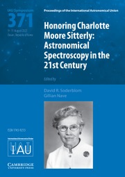 Proceedings of the International Astronomical Union Volume 18 - SymposiumS371 -  Honoring Charlotte Moore Sitterly: Astronomical Spectroscopy in the 21st Century
