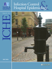 Infection Control & Hospital Epidemiology Volume 39 - Issue 5 -