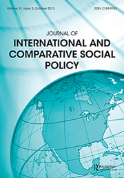 Journal of International and Comparative Social Policy Volume 31 - Issue 3 -