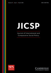 Journal of International and Comparative Social Policy Volume 37 - Issue 1 -