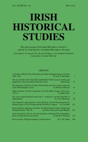 Irish Historical Studies Volume 48 - Issue 173 -