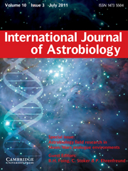 International Journal of Astrobiology Volume 10 - Issue 3 -  Special issue: Astrobiology field research in Moon/Mars analogue environments