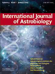 International Journal of Astrobiology Volume 4 - Issue 1 -