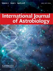 International Journal of Astrobiology Volume 7 - Issue 2 -