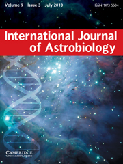International Journal of Astrobiology Volume 9 - Issue 3 -