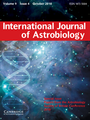 International Journal of Astrobiology Volume 9 - Issue 4 -  Special issue Papers from the Astrobiology Society of Britain Conference 2010