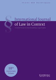 International  Journal of Law in Context Volume 10 - Issue 1 -