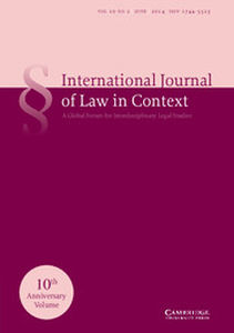 International  Journal of Law in Context Volume 10 - Issue 2 -