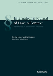 International  Journal of Law in Context Volume 14 - Special Issue4 -  Judicial Images