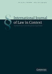 International  Journal of Law in Context Volume 15 - Issue 4 -