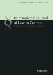 International  Journal of Law in Context Volume 17 - Issue 4 -
