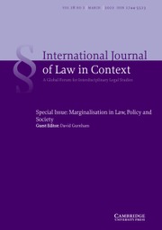 International  Journal of Law in Context Volume 18 - Special Issue1 -  Marginalisation in Law, Policy and Society