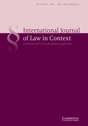 International  Journal of Law in Context Volume 18 - Issue 2 -