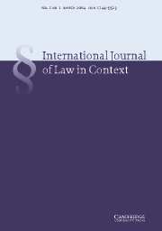 International  Journal of Law in Context Volume 1 - Issue 1 -