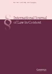 International  Journal of Law in Context Volume 1 - Issue 2 -