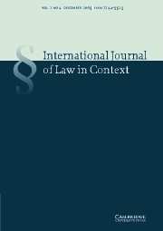 International  Journal of Law in Context Volume 1 - Issue 4 -