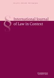 International  Journal of Law in Context Volume 3 - Issue 2 -