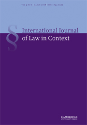 International  Journal of Law in Context Volume 4 - Issue 1 -