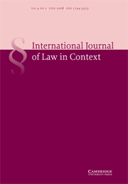 International  Journal of Law in Context Volume 4 - Issue 2 -