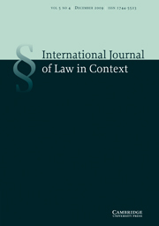 International  Journal of Law in Context Volume 5 - Issue 4 -