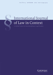 International  Journal of Law in Context Volume 8 - Issue 3 -