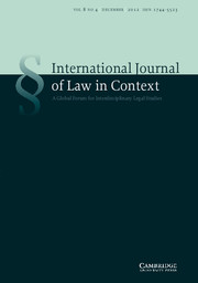 International  Journal of Law in Context Volume 8 - Issue 4 -