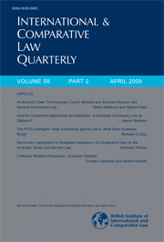 International & Comparative Law Quarterly Volume 58 - Issue 2 -