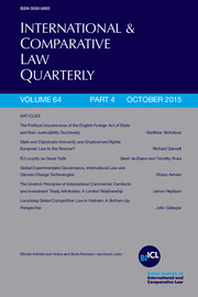 International & Comparative Law Quarterly: Volume 64 - Issue 4 ...