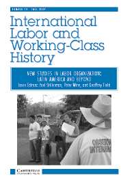 International Labor and Working-Class History Volume 72 - Issue 1 -