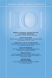 International Organization Volume 63 - Issue 1 -