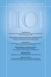 International Organization Volume 66 - Issue 1 -