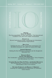 International Organization Volume 71 - Issue 2 -