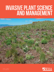 Invasive Plant Science and Management Volume 11 - Issue 3 -
