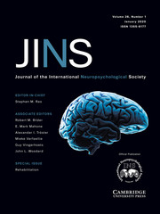 Journal of the International Neuropsychological Society Volume 26 - Special Issue1 -  Rehabilitation