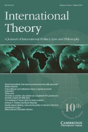 International Theory Volume 10 - Issue 1 -