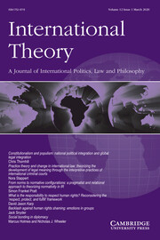 International Theory Volume 12 - Issue 1 -