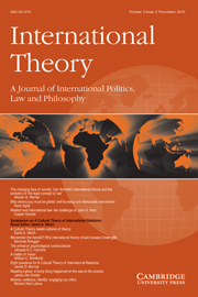 International Theory Volume 2 - Issue 3 -