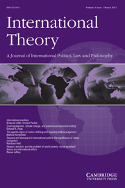 International Theory Volume 3 - Issue 1 -
